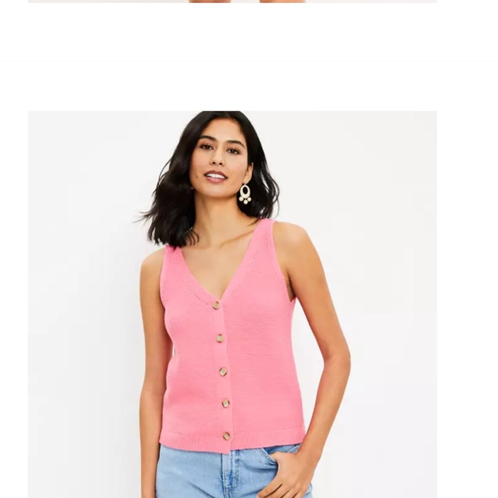 Pink Button-Up Women's Top